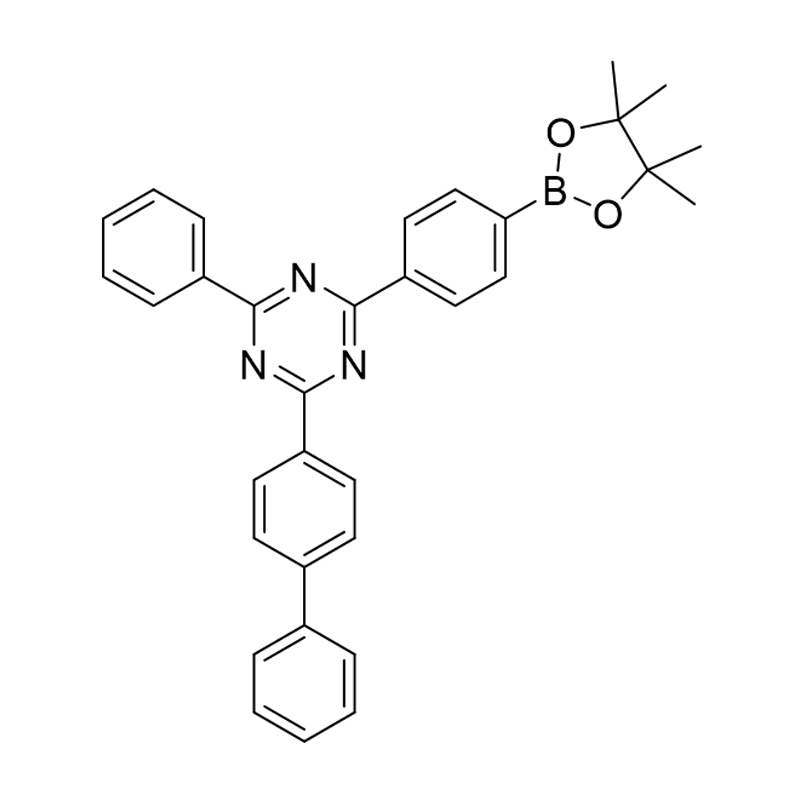 2-([1,1’-bifenil]-4-il)-4-fenil-6-(4-(4,4,5,5-tetrametil-1,3,2-dioxaborolan-2-il)fenil )-1,3,5-triazină